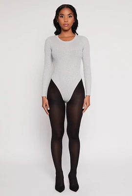 Womens Daisy Ribbed Knit Bodysuit,