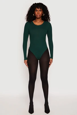 Womens Daisy Ribbed Knit Bodysuit,