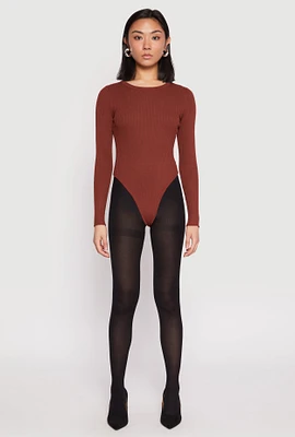Womens Daisy Ribbed Knit Bodysuit, S