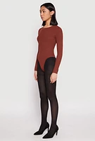 Womens Daisy Ribbed Knit Bodysuit, S
