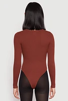 Womens Daisy Ribbed Knit Bodysuit, S