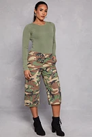Womens Seamless Acid Wash Long Sleeve Bodysuit,