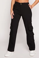 Womens Haute Monde Straight Leg Cargo Pants, M