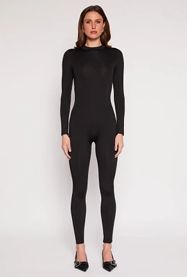 Womens Daisy High Neck Long Sleeve Catsuit,