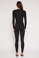 Womens Daisy High Neck Long Sleeve Catsuit,