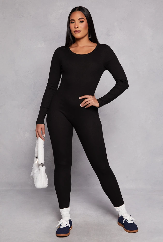 Womens Daisy Long Sleeve Catsuit,