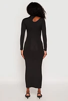 Womens Daisy Keyhole Shoulder Maxi Dress,