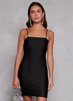 Womens Caged Back Cami Mini Dress,