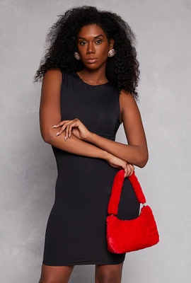 Womens Double Layered Tank Dress,