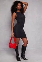 Womens Double Layered Tank Dress,