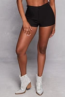 Womens Side Buckle Detail Shorts, S