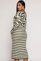 Womens Almost Famous Abstract Sweater Dress,