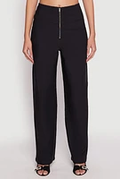 Womens Hyperstretch Zip Front Pants,