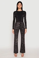 Womens Mineral Wash Studded Crop Top, Black,