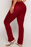 Womens French Terry Flare Pants,