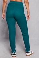 Womens Distressed Hem Joggers,