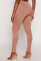 Womens Soft Knit High Waist Leggings,