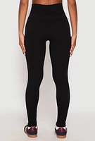 Womens Seamless Compression Rib Leggings,