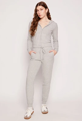 Womens Daisy Brushed Knit Joggers, Grey,
