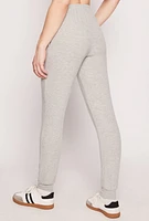 Womens Daisy Brushed Knit Joggers, Grey,