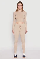 Womens Daisy Cropped Hooded Pullover Sweater,
