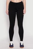 Womens Daisy Brushed Knit High Waist Joggers,