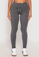 Womens Daisy Brushed Knit High Waist Joggers,