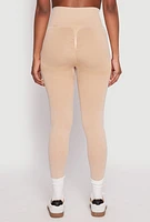 Womens Daisy Seamless Acid Wash High Waist Leggings,