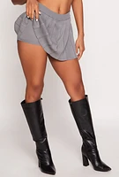 Womens Daisy Knit Pleated Skirt,