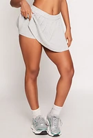 Womens Daisy Knit Pleated Skirt,