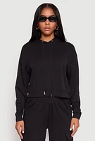 Womens Iris Pullover Hoodie, Black,
