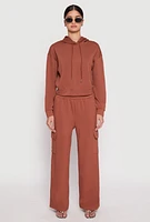 Womens Iris Pullover Hoodie, Brown,