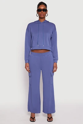 Womens Iris Pull On Cargo Pocket Pants, Blue, Size S