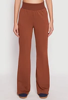 Womens Elastic Waist Flared Sweatpants,