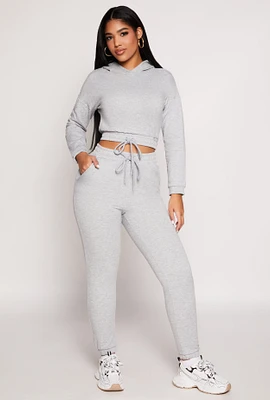 Womens Iris Basic Fleece Drawstring Sweatpants,