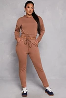 Womens Iris Basic Fleece Drawstring Sweatpants,