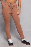 Womens Iris Basic Fleece Drawstring Sweatpants,