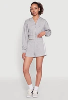 Womens Iris Fleece Zip Front Hoodie, M
