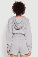 Womens Iris Fleece Zip Front Hoodie, M