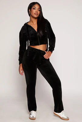 Womens Velour Drawstring Pants,