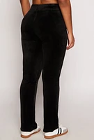 Womens Velour Drawstring Pants,