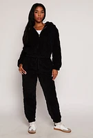 Womens Almost Famous Faux Fur Joggers,