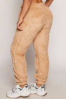 Womens Almost Famous Faux Fur Joggers,