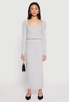 Womens Almost Famous Brushed Knit Crop Top,