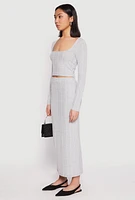 Womens Almost Famous Brushed Knit Crop Top,