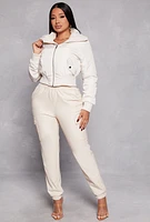Womens Faux Fur Collar Bomber Jacket, White,