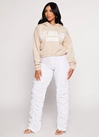 Womens City Graphic Hooded Pullover Sweatshirt,
