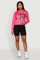 Womens Be Weird Graphic Hooded Sweatshirt,