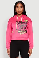 Womens Be Weird Graphic Hooded Sweatshirt,
