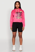 Womens Be Weird Graphic Hooded Sweatshirt,